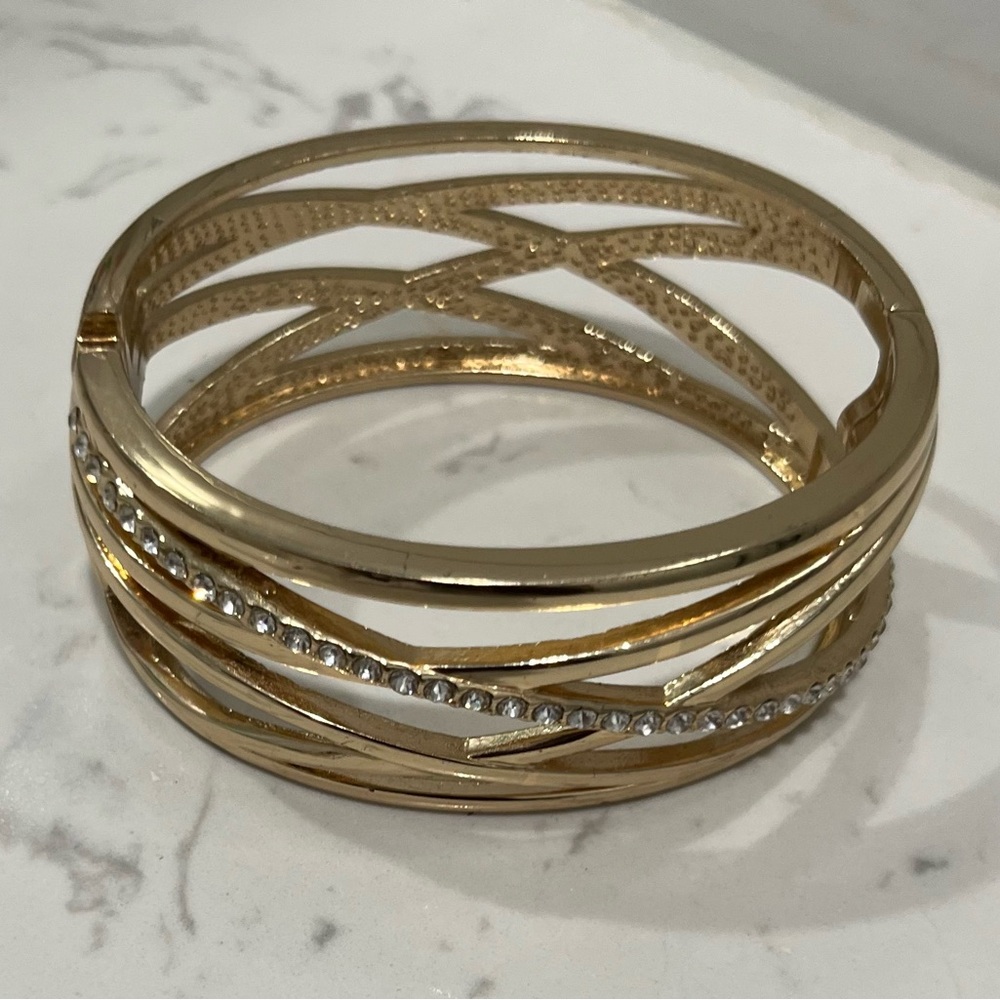 H&M Gold Bracelet with Silver Accents